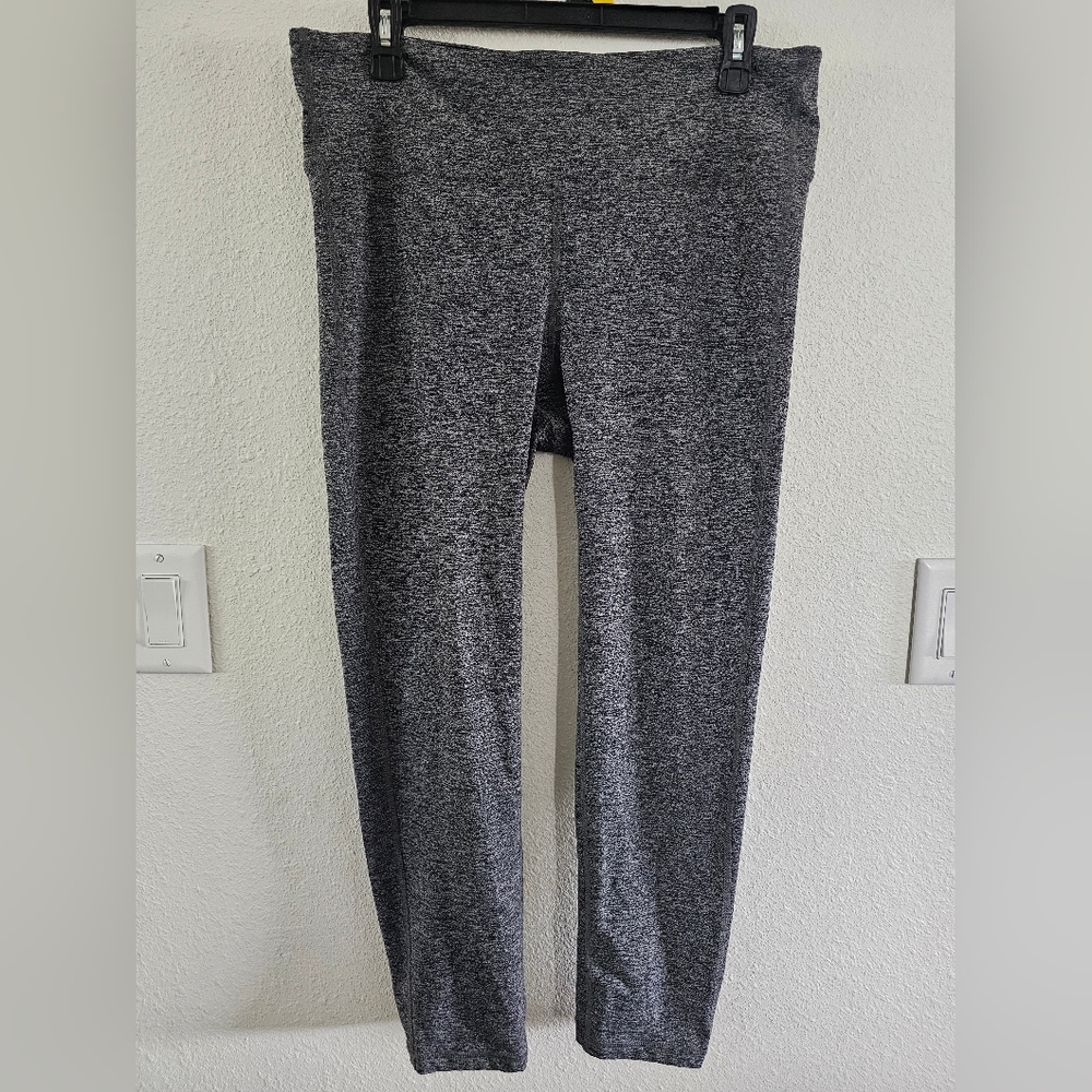 FootJoy Ankle Length Leggings Size Large Charcoal Space Dye